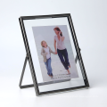 Nordic Metal Stereo Glass Photo Frame INS Creative Metal Desk Decorative Frame 6 7 Inches Picture Frame